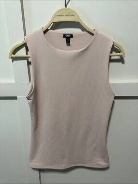 Express Sleeveless Crewneck Tank - Light Blush